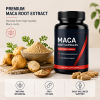 Capsules d'extrait de racine de Maca noire personnalisées OEM, pour augmenter l'énergie et la vitalité des hommes, complément alimentaire pour la santé masculine