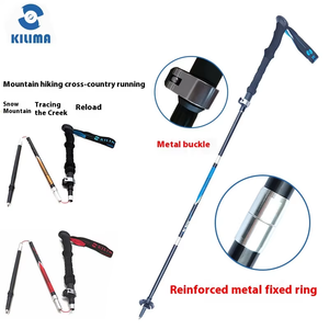 Gậy đi bộ nhẹ bằng nhôm 7075T6 có khóa lật, gậy đi bộ leo núi với lớp lót EVA - Product Image 5