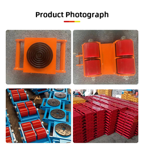 Precio de fábrica Heavy Duty 6T Machine <span class=keywords><strong>Dolly</strong></span> Skate Machinery Roller Mover Cargo Trolley Moving Skates Tanques - Product Image 3