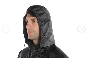 Industrial Style <strong>XXL</strong> Polyester/<strong>PVC</strong> Raincoat Breathable Hooded Rain Pants Waterproof Rain Suit for Outdoor Tour - Product Image 4