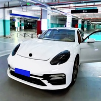 Kit de Carrocería Estilo TurboS para Panamera 2009-2016 970 971, Actualización de Parachoques Delantero con Modificación de Faros Delanteros Nuevos