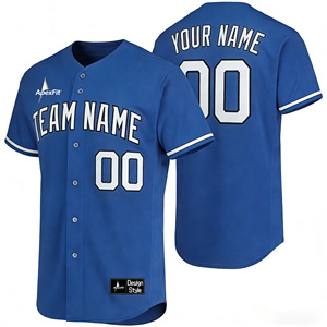 Uniforme de Béisbol y Sóftbol Personalizado para Hombre, Jersey Transpirable con Botones y Opción de Talla Grande para Sublimación al por Mayor - Product Image 1