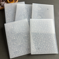 Plaque de gabarit de relief en PP texturé 3D pour loisirs créatifs DIY, fabriquée en Chine, matériaux pour carnet de notes, lot 37