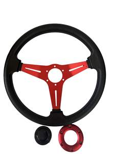 อุปกรณ์ตกแต่งรถแข่งโกคาร์ท พวงมาลัย PU ผลิตจากโพลียูรีเทนโฟมขึ้นรูปในตัว - Product Image 3