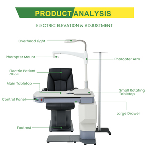 Unidad Oftalmológica Aist Optics con Silla y Soporte TG-990, Unidad de Refracción Profesional para Clínica y Hospital - Product Image 2