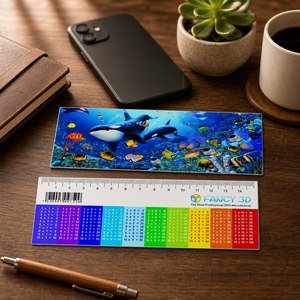 ลดราคาพิเศษ! ไม้บรรทัดพลาสติกพิมพ์ลายเลนติกูลาร์ 3 มิติ รุ่น <span class=keywords><strong>Joyprint</strong></span> 01 ขนาด 15 ซม. แบบตรง ปรับแต่งโลโก้ได้เอง ไม่สามารถพับได้ ความยาวสูงสุด 25 ซม. - Product Image 2