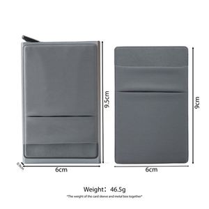 Business Aluminum RFID Blocking Card Sleeve Pop-up <b>Wallet</b> Credit Card <b>Holder</b> with Elastic Slot for ID & Credit Cards - Product Image 4
