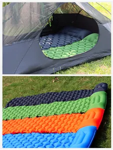 Tapis pliant extérieur gonflable simple portatif avec oreiller pour des activités de randonnée et de camping