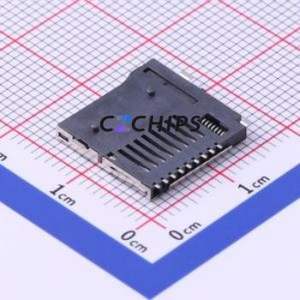 TF-115-BCP9 SD Card / Memory Card Connector SMD Connector Self-Return Type MicroSD Card (TF Card) Card Holder 1.8mm - Product Image 2