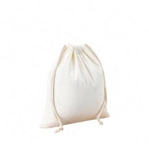 Customizable Cotton Drawstring <b>Bag</b> with Rope Handle Blank Bundle Pocket for Rice Tea Candy for Custom Logo Printing - Product Image 6