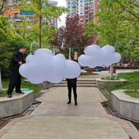 Nuage gonflable géant, décoration de scène de Festival musical