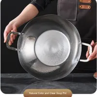 Yolecen Commercial Double Couche Martelé Or Craquelé Pot 50L Unique Divers Cuisinières Compatibilité Composite Acier Lotus