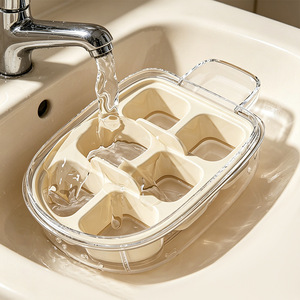 Ice Cube Mold Mini Refrigerator Press Type Food Grade With Lid Household Ice Tray Cube Shape Plastic Manual Operation - Product Image 3