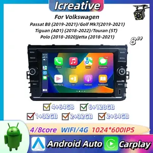 Autorradio Android de 8 Pulgadas para Volkswagen Passat B8, Golf Mk7, T-Cross, Jetta, Tiguan, Polo 2019-2021, Estéreo Multimedia con Navegación para Automóvil - Product Image 2