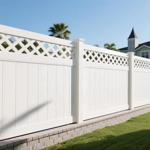 Handpicked UV ổn định Vườn Nhà riêng tư Barrier Panels ngoài trời cảnh quan màn hình lưới hàng đầu Vinyl hàng rào 3D mô hình bao gồm - Product Image 5