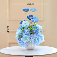 Fleurs artificielles en soie faites à la main de style frais pour la décoration d'hôtels, de maisons d'hôtes, de salons, de tables basses et de présentoirs pour la zone TV