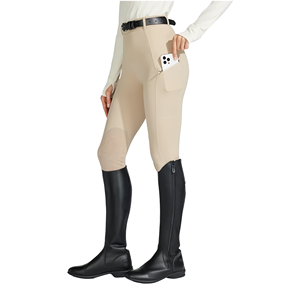 여성 승마 바지 슬림핏 미드라이즈 벨트 잠금 숨겨진 포켓 UPF 50+ 자외선 차단 75% 나일론 25% 스판덱스 - Product Image 1