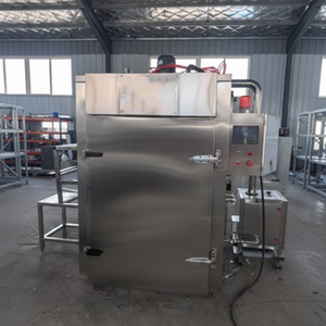 فرن تدخين كهربائي تجاري سعة 30-50-100-200 كجم للحوم والجبن والأسماك والنقانق، آلة تدخين الديك الرومي - Product Image 5