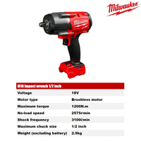 Kit de Herramientas Eléctricas Profesionales Milwaukee de 18V para Reparaciones, Herramientas Duraderas sin Escobillas de Alta Eficiencia que Ofrecen una Gran Potencia