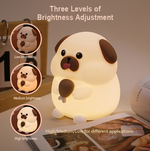 New Design Kid <b>LED</b> Lamp Light Cartoon Design Silicone Pat Nightlight Children Gift Squish Silicone Night Lamp - Product Image 5