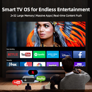4K UHD ánh sáng ban ngày ngoài trời phim chiếu 15000lux Wifi <span class=keywords><strong>Bluetooth</strong></span> 300 ''Màn hình Nhà Thông Minh proyector với IOS Android <span class=keywords><strong>HDMI</strong></span> TV Stick - Product Image 2