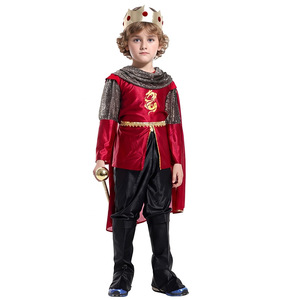 Disfraz de Rey Príncipe para Niños con Corona y Cetro, Conjunto de Disfraces para Fiesta de Halloween - Product Image 3