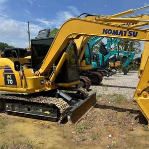 Mini excavatrice PC70-8 utilisée 7Ton de KOMATSU d'excavateur d'occasion de haute qualité Machines de construction - Product Image 6