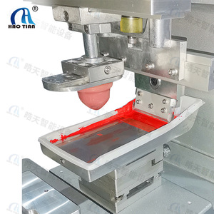 Haotian Workstation Rotary Pad <b>Printing</b> <b>Machine</b> P-160P4 Monochrome Pneumatic Drive For Ceramic Desktop <b>Printing</b> - Product Image 2