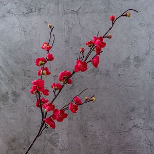 Branches de fleurs de prunier artificielles CallaFloral, rose rouge réaliste, décoration de mariage et de maison, 120 cm - Product Image 3