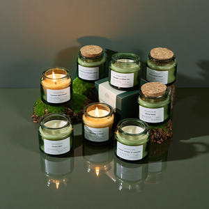 Cire de soja pour femmes Grands pots en verre Bougies parfumées Bougies parfumées romantiques Coffret cadeau Fait à la main Cire de soja de luxe - Product Image 3