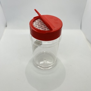 Empty 6 oz Seasoning Powder Jar With Dual Open Lid / Empty Cinnamon PET Shaker Jar / Chili Powder <strong>Plastic</strong> <strong>Bottle</strong> on Sale - Product Image 2