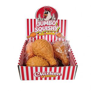 ของเล่นบีบคลายเครียดรูปขาไก่ทอดยักษ์ ขนาดใหญ่พิเศษ สำหรับเด็กอายุ 5 ถึง 7 ปี - Product Image 5