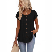 T-shirt OEM à manches courtes pour femme 2026 – Hauts confortables pour l'été – Vêtements décontractés et tendance pour femme