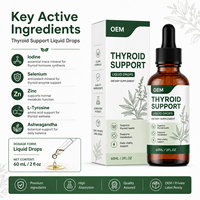 Gouttes de soutien thyroïdien bioavailable avancées en gros OEM – Complément adaptogène pour la vitalité et l'équilibre quotidiens