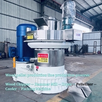 Nouvelle conception de granulateur à anneaux vertical pour granulés de bois, machine à presser les granulés de biomasse, de paille, de tiges et de sciure