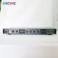 Amplificateur de puissance numérique 4 canaux MiCWL CA650 1U 19" Rack 5200W AMP pour enceintes de scène, subwoofer et basses 4x650 Watts RMS