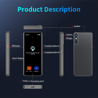 Dispositif de traduction électronique en ligne et hors ligne multilingue, traducteur intelligent IA avec écran tactile HD de 5,5 pouces