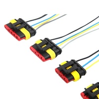Tyco Seri AMP 1.5 1pin 2pin 3pin 4pin 5pin 6pin Harness Kawat Tahan Air dengan Kabel 30Cm