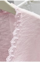 Cardigan léger en maille transparente pour femme, à manches longues, avec bordure en dentelle, ouvert sur le devant, idéal pour l'été et les superpositions