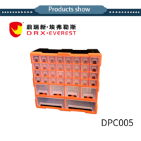 Boîte de rangement portable multifonctionnelle imperméable de haute qualité DRX DPC005, organiseurs empilables en PP, conteneur de rangement à 38 tiroirs