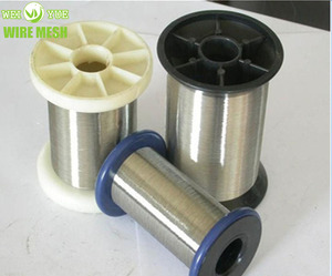 304 स्टेनलेस स्टील तार 0.04 मिमी 316 एल अल्ट्रा फाइन स्टेनलेस स्टील वायर छड़ कताई यार्न के लिए - Product Image 5