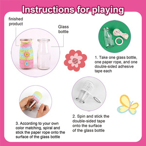 DIY Crafts for Girls Buttons- <b>Bouquet</b> Pretend Play Toys Make Your Own <b>Flower</b> <b>Bouquet</b> with Buttons- Felts <b>Flowers</b> for Children - Product Image 5