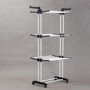 Hiện đại đứng kim loại Máy sấy quần áo móc áo thuận tiện khăn phơi quần áo giá - Product Image 6