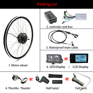 36V 48V 250W 350W <span class=keywords><strong>500W</strong></span> комплект для преобразования электровелосипеда с ЖК-дисплеем, электрический привод ступицы велосипеда 20 "24" 26 "27,5" 700C Размер колеса - Product Image 4