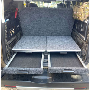 FJ Foldable <b>Trunk</b> Organizer Galvanized Steel 2-Drawer <b>Storage</b> <b>Box</b> for Car Cargo Space - Product Image 4