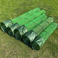 Panier de pêche en maille de Nylon à séchage rapide Filets d'immersion pliants télescopiques et cage à crevettes pour matériel de pêche en plein air Lake River