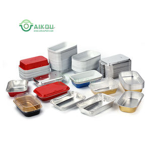 Jetable en vol <span class=keywords><strong>avion</strong></span> <span class=keywords><strong>repas</strong></span> <span class=keywords><strong>plateau</strong></span> revêtement alimentaire cuisson boîte de récipient de papier d'aluminium de compagnie aérienne cocotte avec couvercle en aluminium - Product Image 6