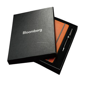 व्यवसाय लोगो स्टेशनरी कस्टमाइज्ड लक्जरी पु चमड़े ए 5 पर्यावरण के अनुकूल ढीले-लीफ सर्पिल बाइंडिंग नोटबुक और पेन गिफ्ट सेट - Product Image 1