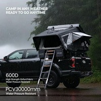 Tenda Atap Pop Up ABS Hard Shell 10s Hydraulic Lift Lapis Ganda Tahan Air 3000mm untuk Offroad 4x4