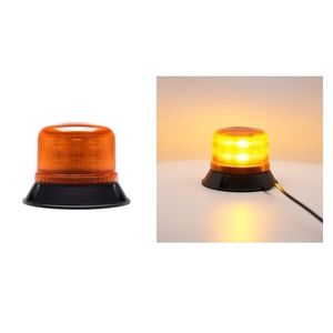 Luz de Advertencia de Seguridad para Montacargas, 10-110V CC, 3 Pernos, Base ISO, Luz Intermitente <span class=keywords><strong>LED</strong></span> Ámbar con Cable para Manipulación de Materiales - Product Image 3
